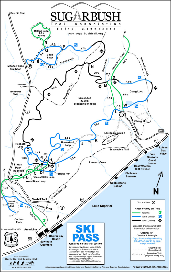 Cross Country Ski Trail Map